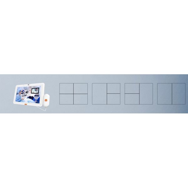 Hospital Bedside Information Tablet with Camera and Privacy Protection