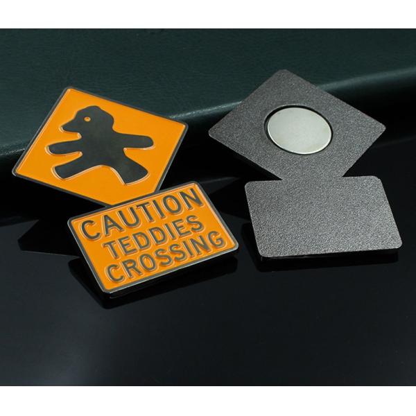 Custom plating paint metal logo words refrigerator stickers cartoon soft magnetic refrigerator stickers advertising