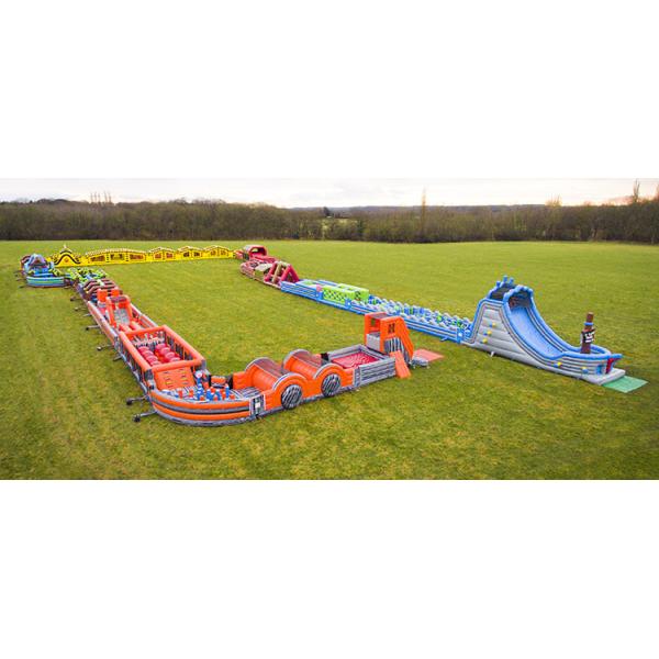 Big Balls Inflatable Wipeout Course Customized Obstacle Course Equipment for Adults