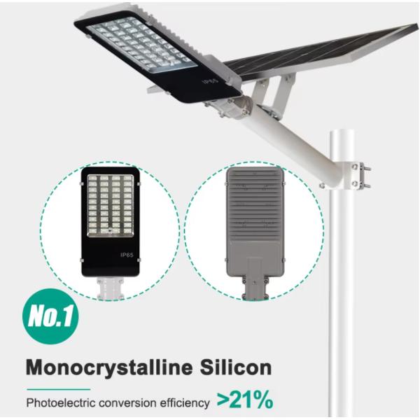 IP65 Waterproof Solar LED Street Light 100-500W Customizable with 2700-6000K CCT for Garden and Road Lighting