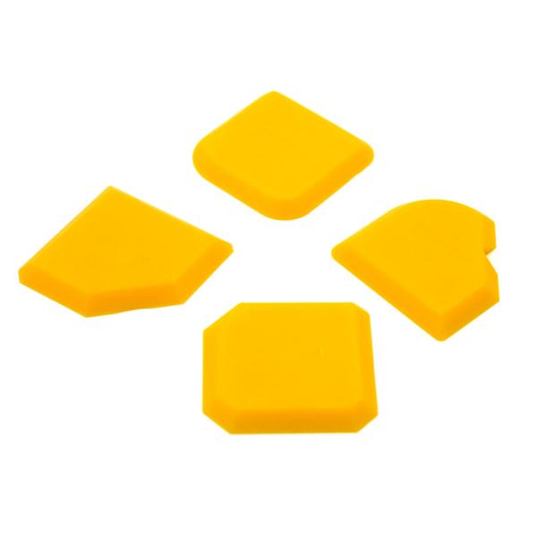 Popular Yellow Sealant Profile Tool Caulk Finishing Spatula 4pcs Per Bag Packing
