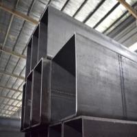 En paquetes/bolsas de plástico resistentes al agua Tubos rectangulares de acero con extremos simples/abovedados/con hilos