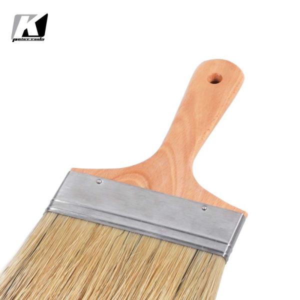 5in Bristle Paint Brushes Wood Handle Wool Hair For House Wall Painting