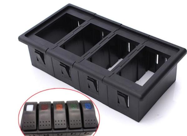 High Accuracy Custom Molds And Plastics Black Color For PC Electric Controller Panel