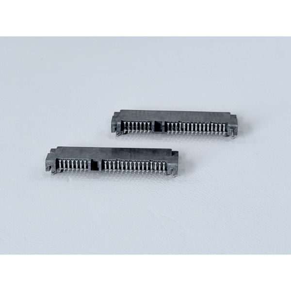 SATA 22P Female Connector | Pin SMT PCB Terminal Connector | G/F Gold-Plated Electrical Signal Connector for Server, Automotive, Wire Cable & Power Transmission