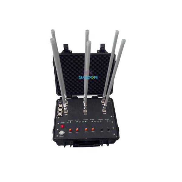20-2700MHz 8 Bands Manpack Jammer with 50Watts Output Power Hand-pull Box Jammer Defense System