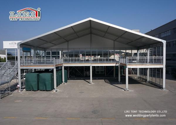 Glass / ABS Soild Wall Two Storey Tent Outdoor Event Tents 204X120X4mm