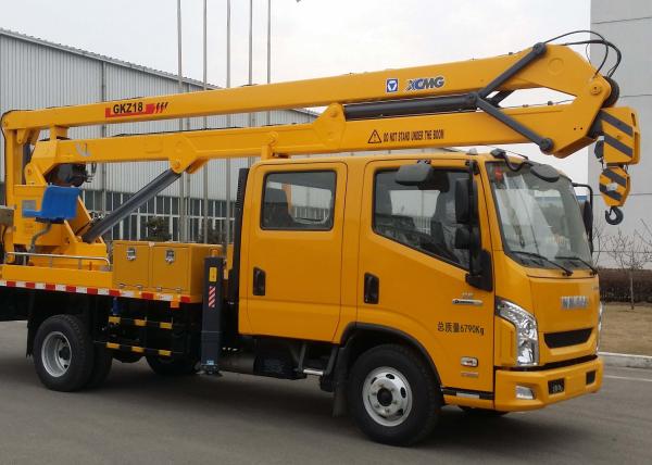 Durable XCMG Basket Truck Mounted Lift , 5 Ton Aerial Platform Truck
