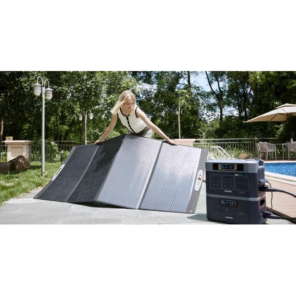 IP68 Waterproof 100W 200W 400W Outdoor Portable Foldable Solar Panel for Portable Power Station