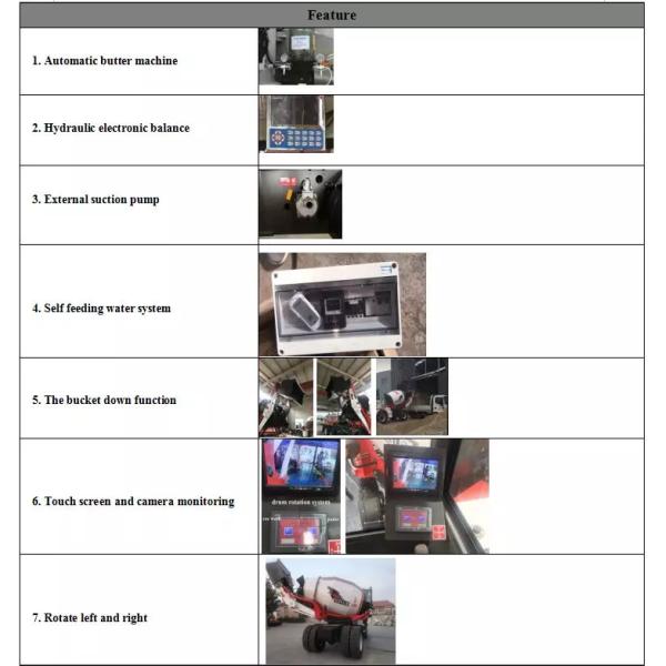 3.5 Cubic Meters Mobile Concrete Mixer Truck , Water Cooled Portable Concrete Mixer