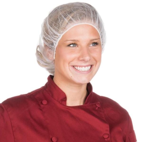 Breathable Protective Isolation Gown , Dustproof 30gsm Surgical Bouffant Caps