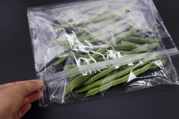 Transparent Plastic Fruit Pouches BOPP Anti Fog Leafy Vegetables Packaging Bags