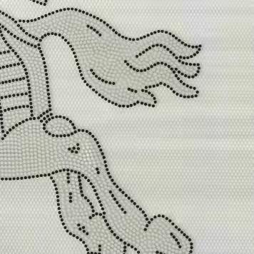 Clothing Fabric Pattern Heat Transfer Vinyl PU Pieces Film 21x27cm