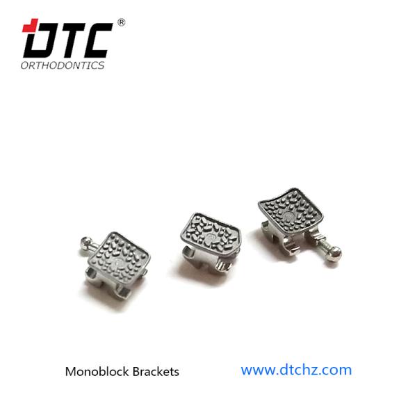 DTC Mim Monoblock Orthodontic Laser Dental Bracket MBT Roth Metal Brace with 3W/Hook