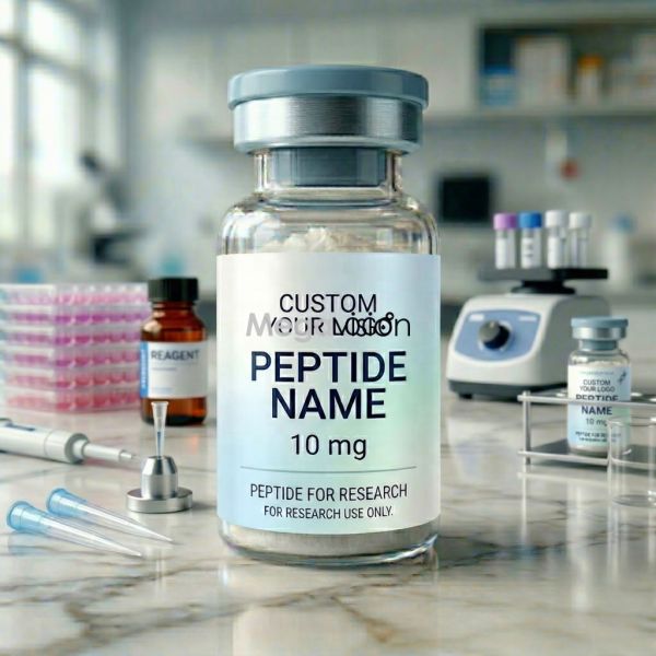 High Quality Custom 3ml 10ml Durable Adhesive Laminate Peptide Vial Bottle Labels Custom Premium Packaging Sticker Labels