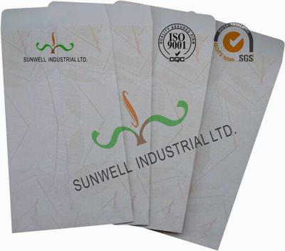 O costume branco da cor imprimiu envelopes de envio pelo correio, envelopes de envio pelo correio personalizados