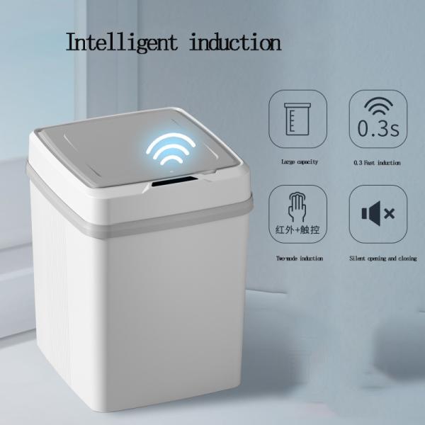Household Induction Kitchen Toilet Toilet Fully Automatic Plastic Bucket with Lid Wholesale Smart Trash Can
