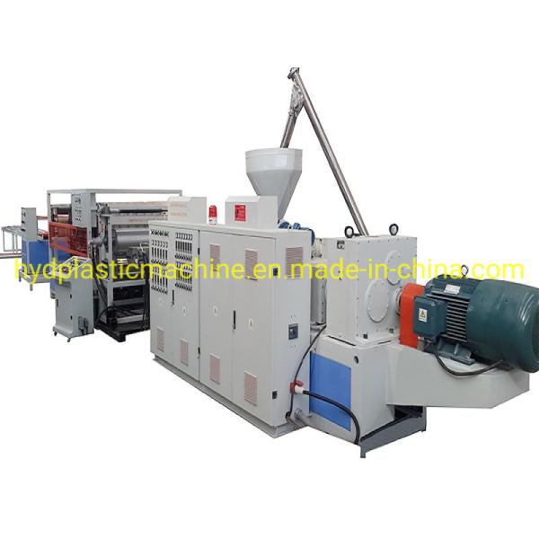 400kg/H 500kg/H Roof Tile Production Line PVC Board Double Screw Plastic Extruder