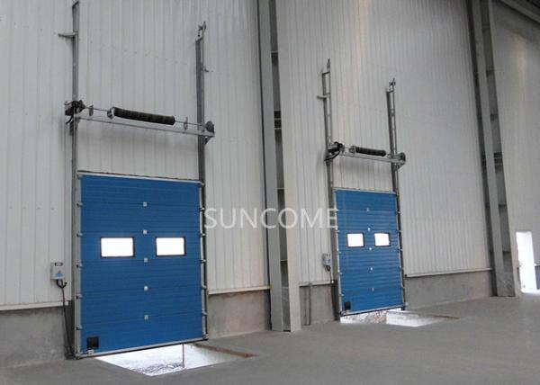 Quadro de aço galvanizado Portas seccionais de alta velocidade Motor de alta frequência