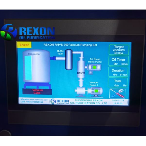Big Touch Screen Type Transformer Vacuuming Machine RNVS for Onsite Transformer Evacuating