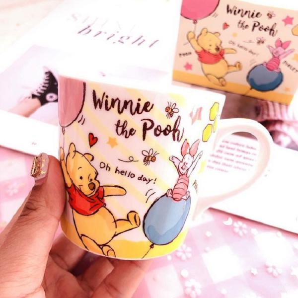Cartoon Porcelain Ceramic Coffee Cups For Student Milk Juice Tea OEM ODM