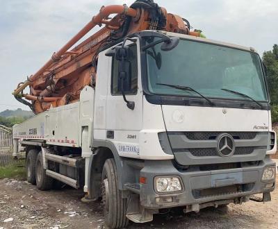 White 49 Meter Used Concrete Pump Truck Zoomlion Euro3 11.95L