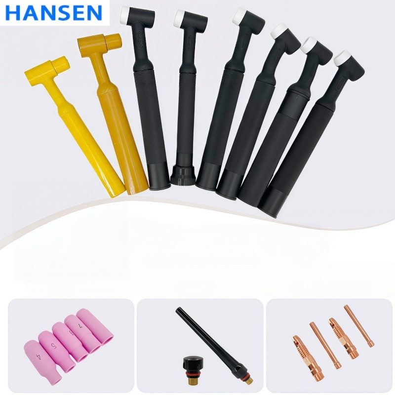 TIG Welding Torch Body , WP‑17 WP‑18 WP‑26 TIG Torch Head ,  Welding Gun Head , TIG Welding Torch Replacement Body , Welding Gun Spare Parts , Argon Arc Welding Torch Handle Con