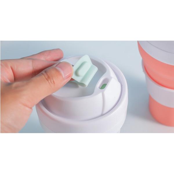 Stock Portable Retractable Collapsible Water Bottle for Event Gift and Pocket Coffee Cup