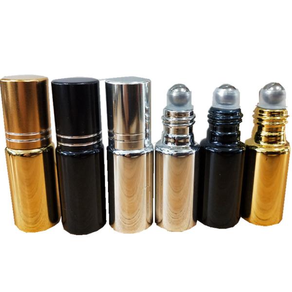 Roll On Bottle Manufacturers Electroplate UV Glass 5Ml 10Ml Empty Refillable Roll On Bottles
