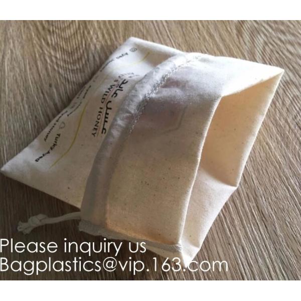 Drawstring Bags Reusable Muslin Cloth Gift Candy Favor Bag Jewelry Pouches for Wedding DIY Craft Soaps Herbs Tea Spice B