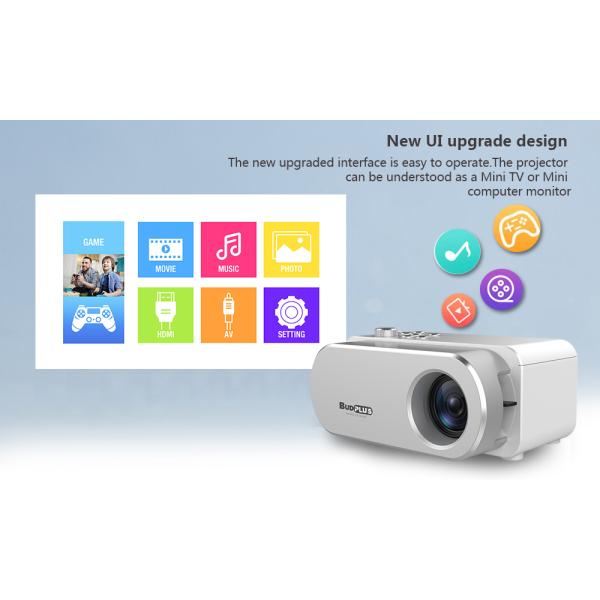 Native 360P Official Business Video Mobile Projector 4K With 1G RAM + 8G ROM
