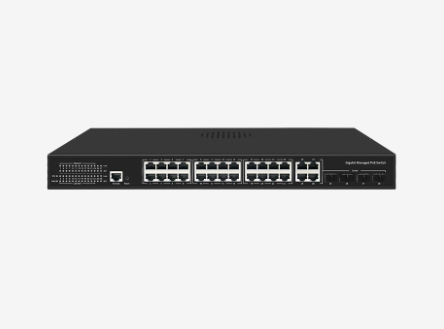 SG3000-MG-24P4C Managed PoE Switch 24 Ports Ethernet Industrial 10/100/1000Mbps 56Gbps