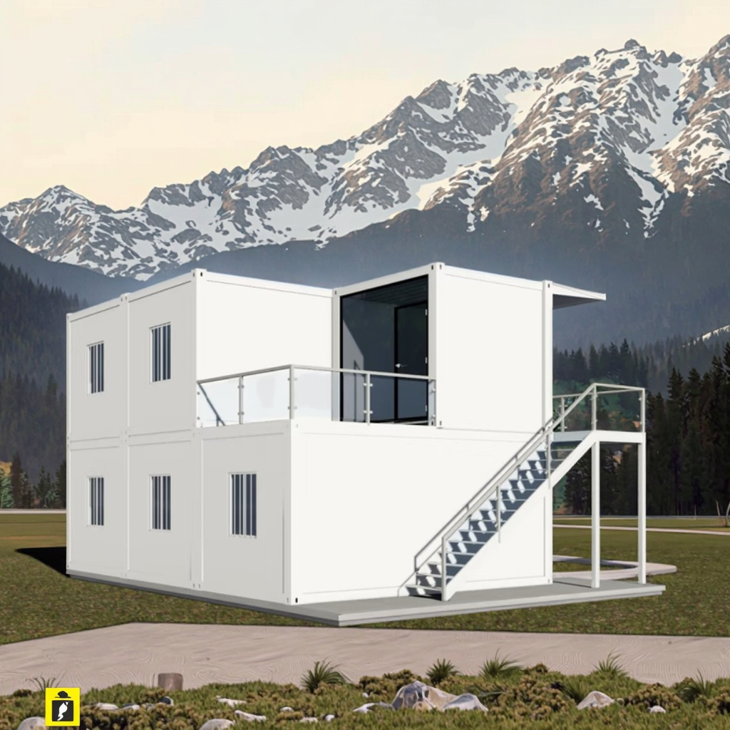 40ft Folding Container House with Sandwich Panel Material for Office Hotel Outdoor Warehouse Toilet Use