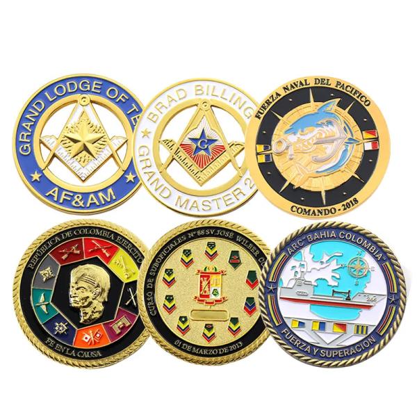Stamping Zinc Alloy Challenge Coins Custom Gold Coin Minting Rustproof