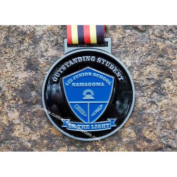 Soft Enamel School 70mm Metal Math Medals Awards