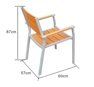 Wood Plastic Composite Outdoor Leisure Furniture Sets with Tent