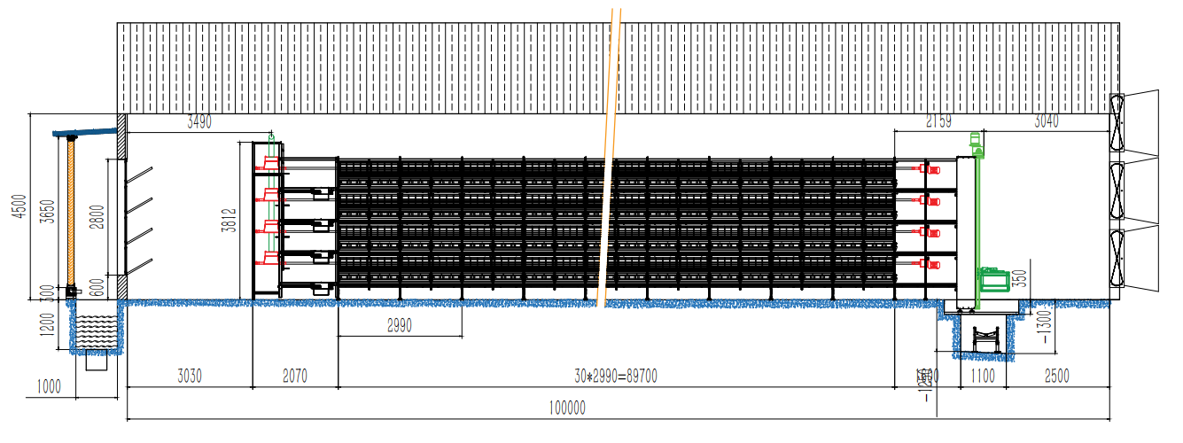 Multi Tier Automatic Bird Harvesting Broiler Chicken Cage