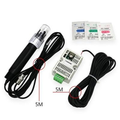 4-20mA RS485 Modbus Sensor de PH da água para piscinas de peixe e irrigação agrícola 12V/24V