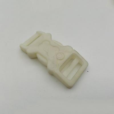 CE CCIC 37.8mm Plastic White Side Release Buckle For Nylon Webbing