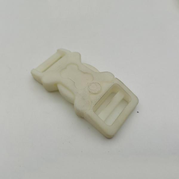 CE CCIC 37.8mm Plastic White Side Release Buckle For Nylon Webbing