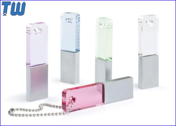 Colorfull Acrylic Cool Slim 64GB Pen Drive Memory Disk Free Ball Chain