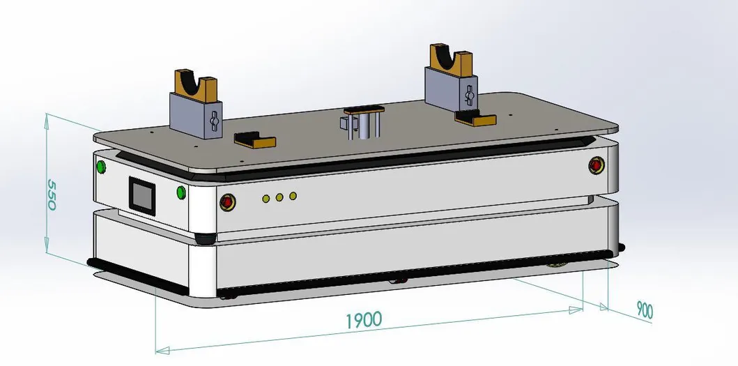 2000kg Heavy Load Custom Transfer Cart Lidar Slam Agv OEM ODM Available