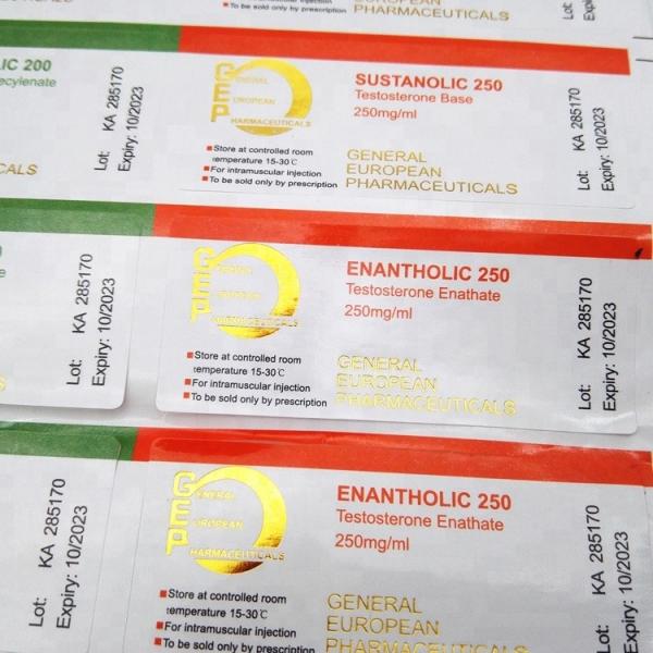 PET holographique 10 ml Flacon de 20 ml Étiquettes pour flacons