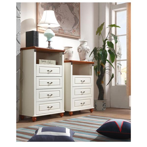 Antique Classic living cabinet with three four drawer chest