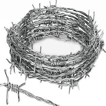 Promotional Top Quality  Cheap Used Plastic Galvanized Iron 10# 12# For Sale Barbed Wire Fence Roll Barbed Wire