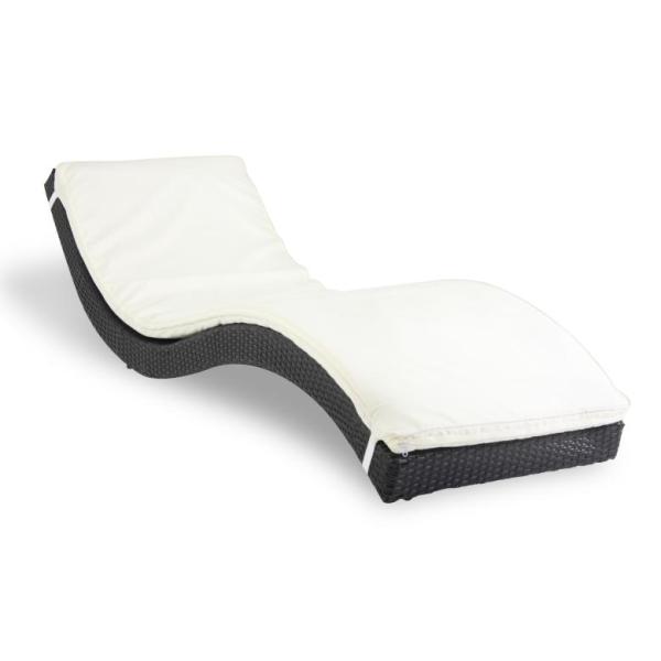 rattan furniture sun lounger -16069