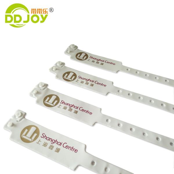 PVC Vinyl Plastic Wristband for Event Sites Manufacture Waterproof Disposable Bracelet