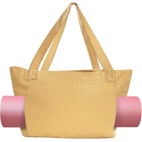 Customized Color Eco Friendly Cotton Canvas Yoga Mat Bag for Eco Conscious Yogis