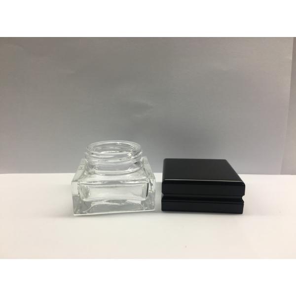 Square 30g 50g Glass Cosmetic Jars Skincare Packaging Cream Bottle