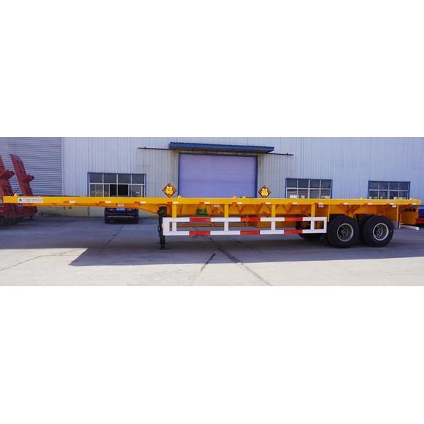 Прицеп для контейнеров с двумя осями для грузовых автомобилей 20FT ISO Tank Container Flatbed Semitrailer